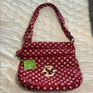 Vera Bradley Boston College Red and White Crossbody Bag